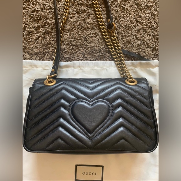 Gucci GG Marmont Small Shoulder Bag Matelassé - Picture 5 of 11